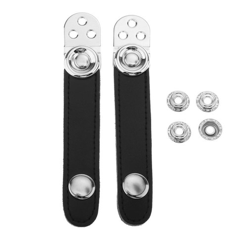 Black accordion bellows - bellows, straps