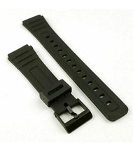 18mm Black Replacement Watch