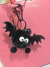 Fluffy Bat & Bell Pendant