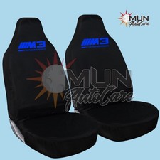 Front Seat Covers BMW M3 Competition 1+1 – Waterproof, Universal Fit, Blue-Black