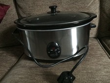 Stainless Steel Slow Cooker/ Removable Ceramic Bowl 3L