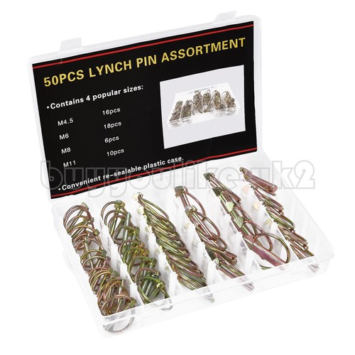 Lynch pin set 50 piece - set, –