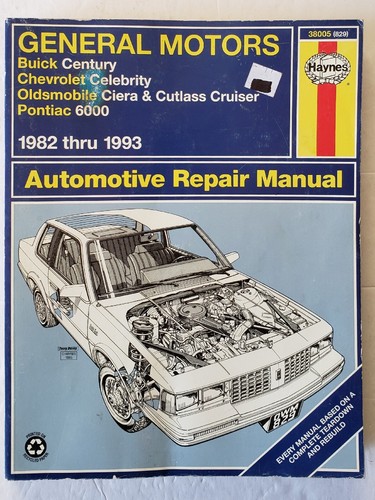Century celebrity ciera - gm,
