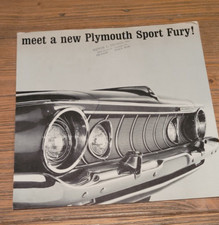 1962 Plymouth Sport Fury Sales Brochure