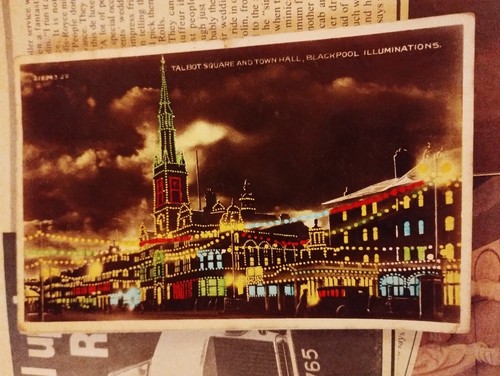 Di36 postcard used blackpool - ,