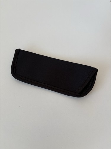 Black material glasses - glasses, case