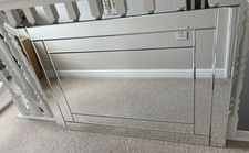 Argos Home Full Length Bevelled Glass Wall Mirror 105cm X 74cm, Hang either Way