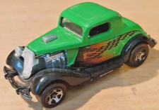 Vintage Diecast HOT WHEELS '34 3-Window 2001 Mattel Inc Thailand Hot Rods