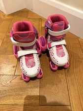 SFR Stomper Kids Adjustable Roller Skates - Pink/White