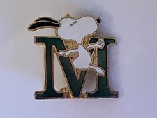 Vintage Snoopy Letter M Green