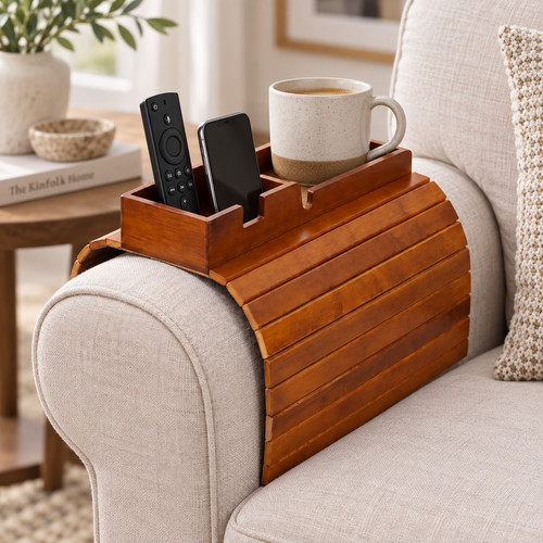 Bamboo sofa arm tray - sofa,