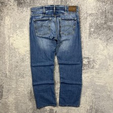 Vintage 00s Armani Jeans Blue Denim W34 L30 Straight Leg Jeans Italian Designer