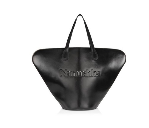 Nanushka black large juno - nanushka,