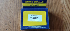 Eclipse Spiralux A25M aluminium pop rivets 5mm ,medium length box of 100.