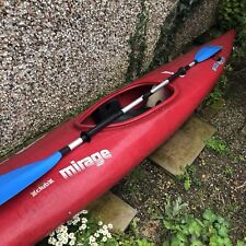 Perception Mirage white water kayak (used) with telescopic paddle & spray deck 
