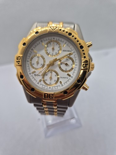 Sekonda chronograph gold and - chronograph,