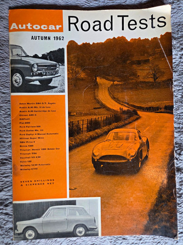 Autocar road tests - road, magazine