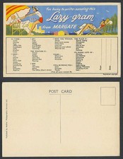 Butlins' Old Postcard Too Busy to Write Sending This Lazy-Gram from Margate Kent