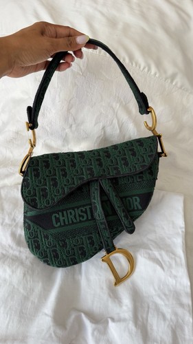 Dior saddle green black - saddle, green/black