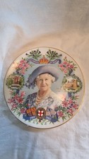 Commemorative Fine Bone China Plate Of Queen Elizabeth The Queen Mother 