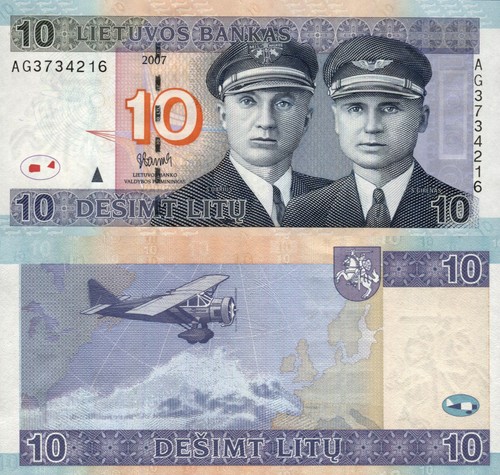 Lithuania 2007 litu - 10,