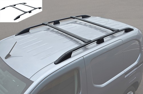 Black aluminium roof rails and - rails,
