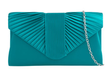 Women's Satin Pleated Clutch