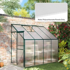 6-24PCS Polycarbonate Greenhouse Roofing Sheets Clear Roof Panels 4mm 122cmx61cm