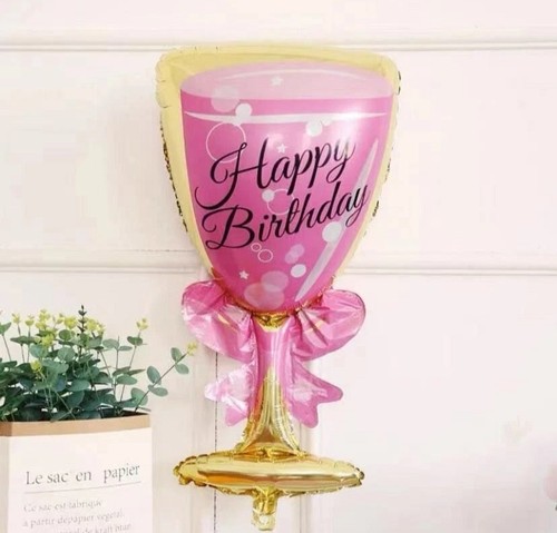Champagne glass foil - champagne,