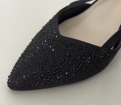 Quiz black sparkle kitten - kitten, heel