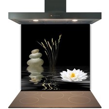 Glass splashback for kitchen - glass,