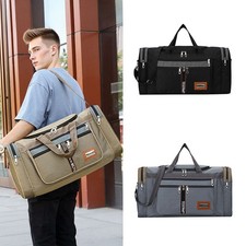 Mens Extra Large Big Sports Gym Holdall Bag Travel Work Cabin Barrel Duffle Bag
