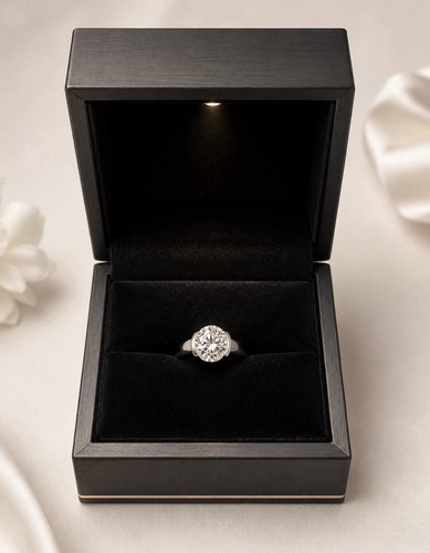 Carat round moissanite - round,