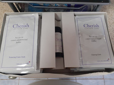 DFS CHERISH LEATHER CARE KIT - 11 X CREAM CLOTH 10 X CLEANING CLOTH 1 X INK AWAY