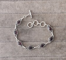 Garnet Bracelet Solid 925