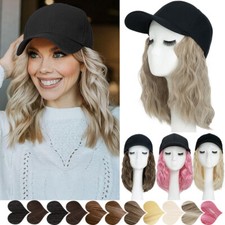 Hat with Hair Attached For