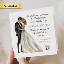 Personalised Wedding Day Card