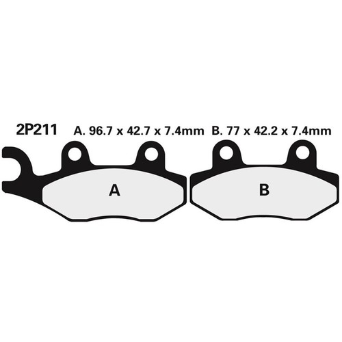 Nissin front org brake - org, pads