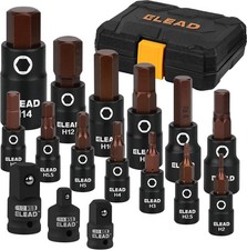 16-Piece Metric Hex Bit Socket