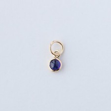 Blue Sapphire Tiny Pendant