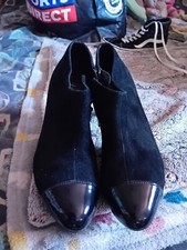 Women's Lotus Black Patent Leather Shoes, Zip Fasten, Size 7, BNWOT 