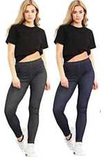 Ladies Womens Stretchy Jeggings Leggings Denim Look Skinny Plus Size 8-24 UK New