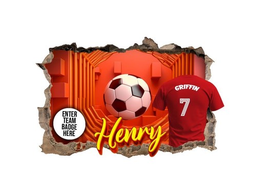 Personalised football bedroom - personalised,