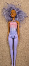 African American Barbie Dreamtopia Doll With Purple Hair