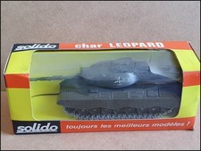 SOLIDO 243 CHAR LEOPARD TANK Army Military Boxed Vintage French Diecast 1974