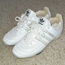 Team Adidas Racing Driving Shoes 115614 White Cream Vintage Used Size UK 4
