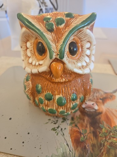 Vintage style ceramic - ceramic, owl