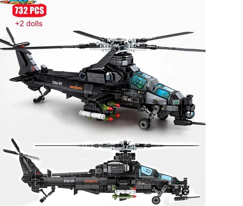Gunship 732pcs sembo 10 - sembo, z-10