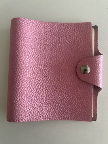 Hermes pink togo leather - pink,