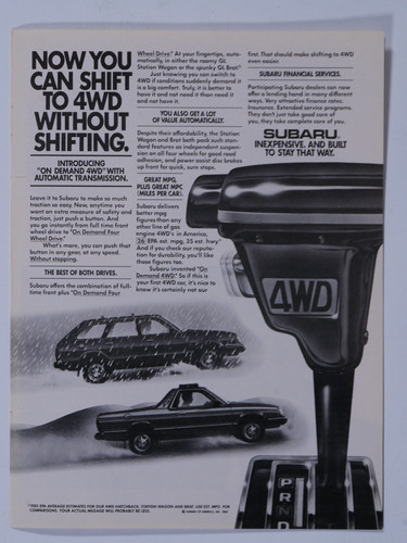 1983 subaru wagon - gl, 4